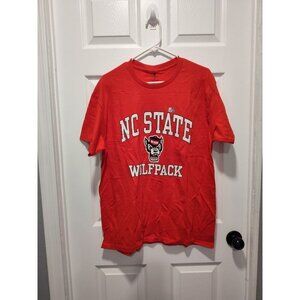Barnesmith NC State Wolfpack‎ Vintage Wolf's Head Red T-Shirt Size LARGE